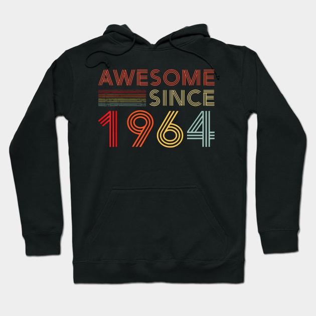 Turning 60 Birthday Decorations Men 60th BDay 1964 Birthday Hoodie by Aleem James